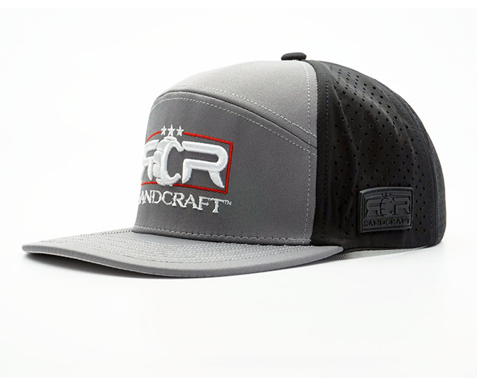 SANDCRAFT Hat - 'BLACKWATER' Grey - 6 Panel - Image 6