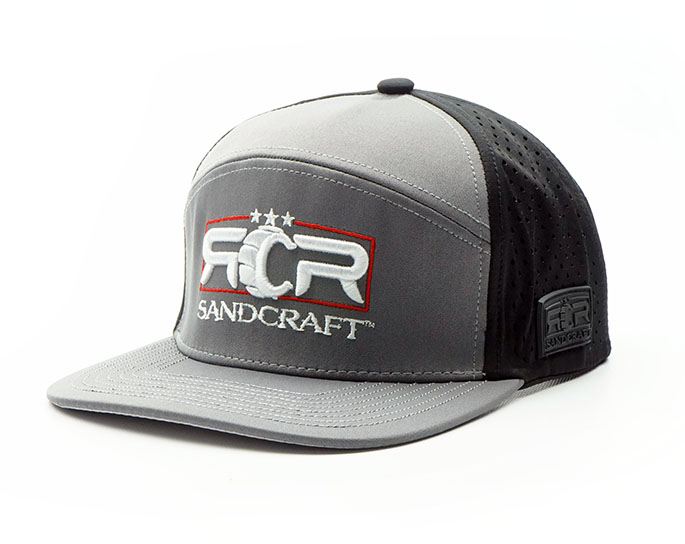 SANDCRAFT Hat - 'BLACKWATER' Grey - 6 Panel