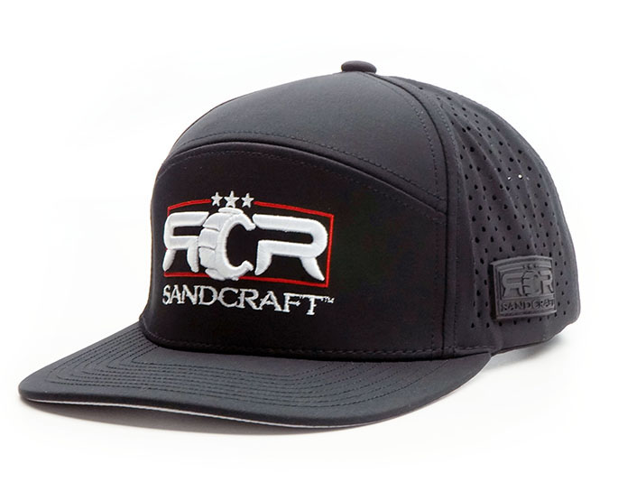 SANDCRAFT Hat - 'BLACKWATER' Black - 6 Panel