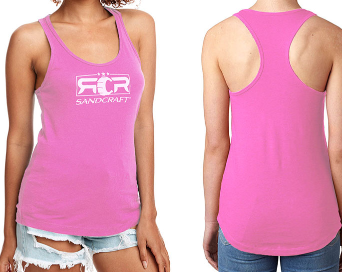 SANDCRAFT Womens Racerback Tank - Pink