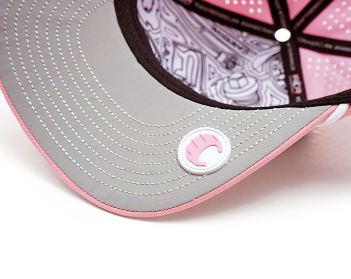 SANDCRAFT Hat - 'TYPE-R' Pink - 5 Panel - Image 2